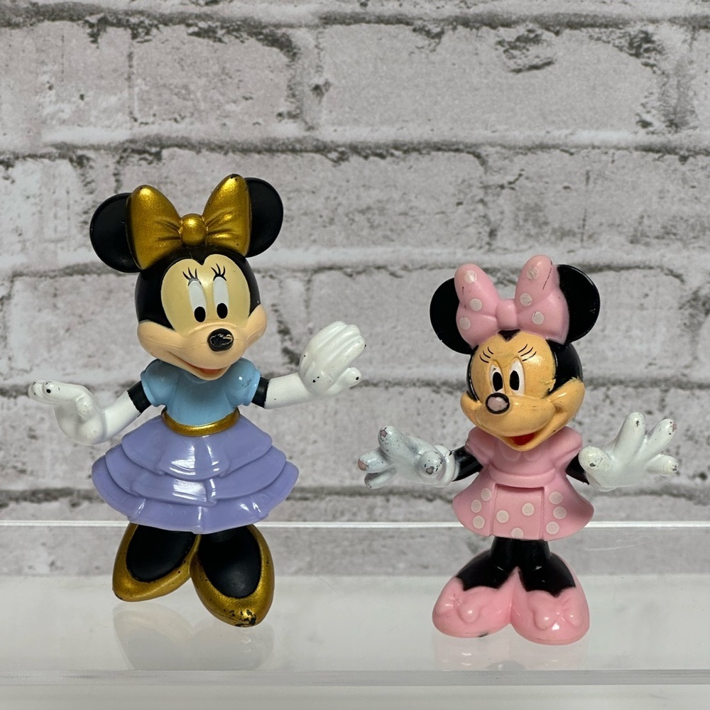 Disney Minnie Mouse Characters Figures Lot Of 2